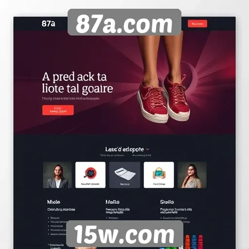 Interface intuitiva do site 87a.com melhora experiência de usuário