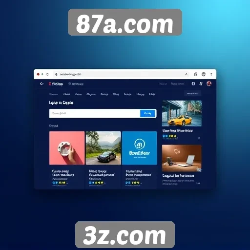 Análise da interface do usuário no 87a.com